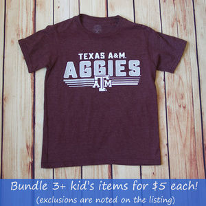 Texas A&M Aggies Short Sleeve Tee S/6-7